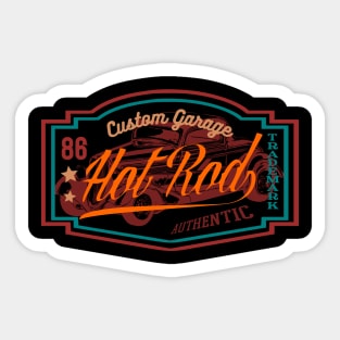 Custom Garage Hot Rod Sticker